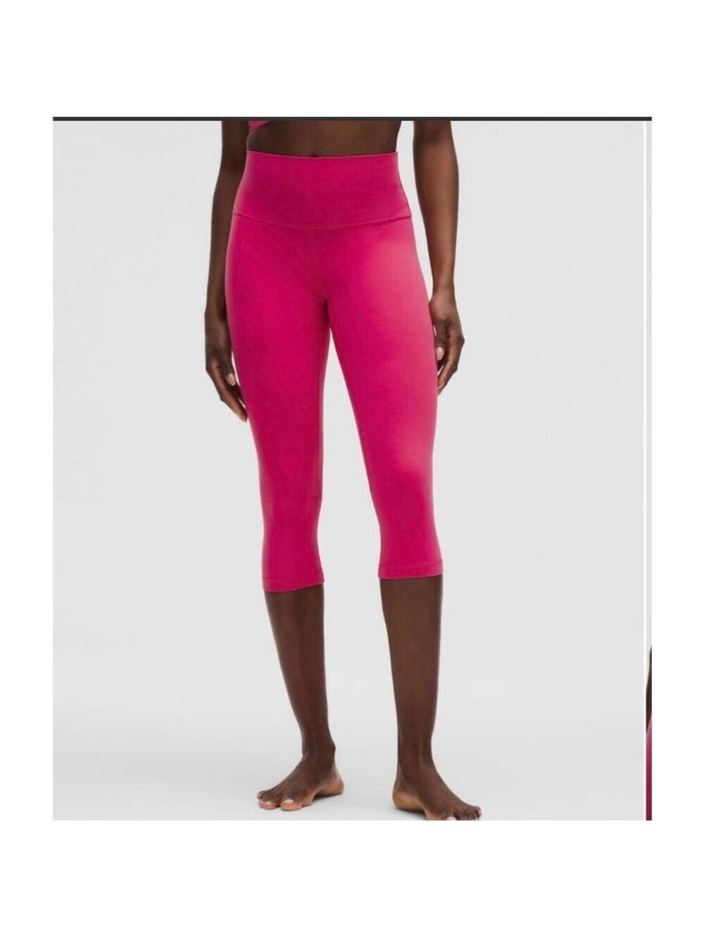 Women's Lululemon Align High-Rise Crop 17" Capris in Raspberry Coulis, Size 12